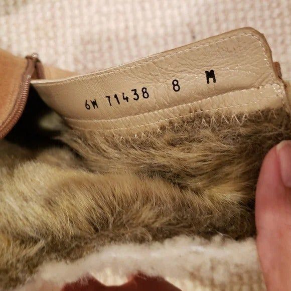 Stuart Weitzman Y2K GIngerbread Girl Style Suede Fur-lined Pointed Toe Boots - Picture 7 of 9